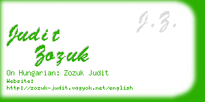 judit zozuk business card
